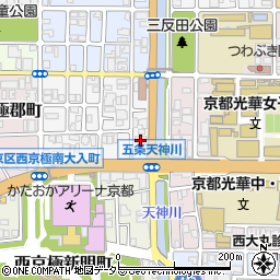 ユウコム総合学院西京極校周辺の地図