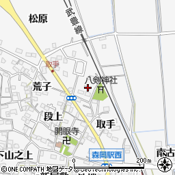 愛知県知多郡東浦町森岡取手100周辺の地図