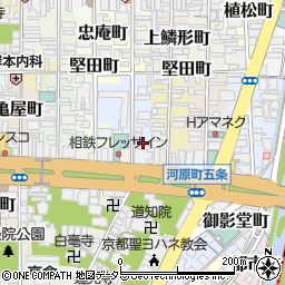 京都府京都市下京区本神明町406周辺の地図