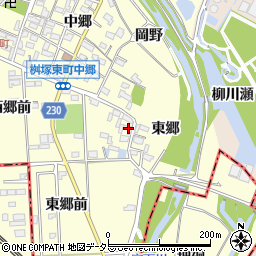 愛知県豊田市桝塚東町（東郷）周辺の地図