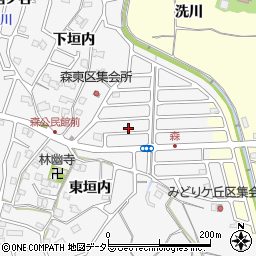 京都府亀岡市篠町森東垣内1-38周辺の地図