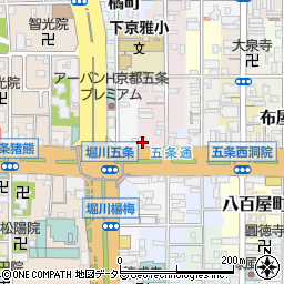 京都府京都市下京区小泉町113周辺の地図