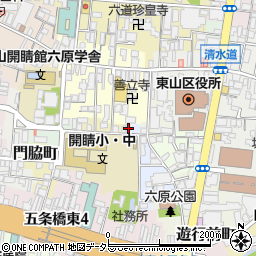 京都府京都市東山区竹村町148周辺の地図