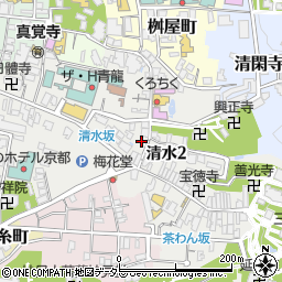 産寧坂桜庭周辺の地図