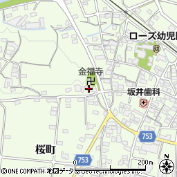 三重県四日市市桜町517周辺の地図