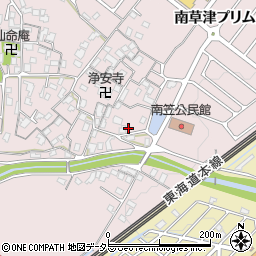 滋賀県草津市南笠町1214周辺の地図