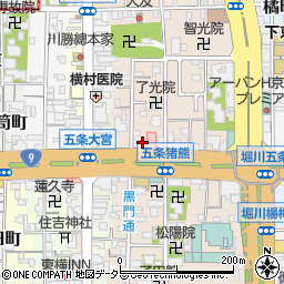 京都府京都市下京区柿本町592-2周辺の地図