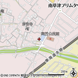 滋賀県草津市南笠町1216周辺の地図