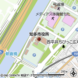 愛知県知多市周辺の地図