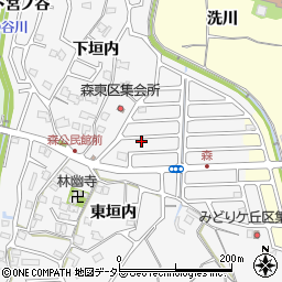 京都府亀岡市篠町森東垣内1-43周辺の地図