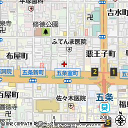 京都府京都市下京区坂東屋町280-1周辺の地図