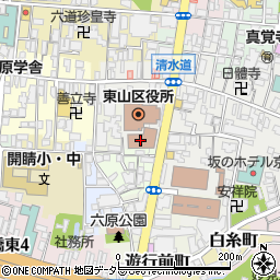 京都市東山図書館周辺の地図