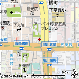 チサンスタンダード京都堀川五条周辺の地図