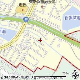 滋賀県草津市新浜町490周辺の地図