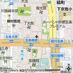 京都府京都市下京区柿本町583-11周辺の地図