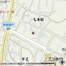 愛知県東海市加木屋町七本松44周辺の地図
