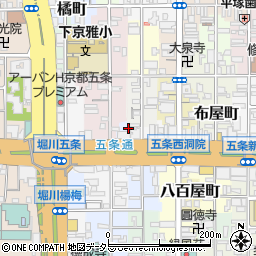 京都府京都市下京区金東横町242周辺の地図