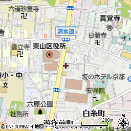 京都清水郵便局 ＡＴＭ周辺の地図