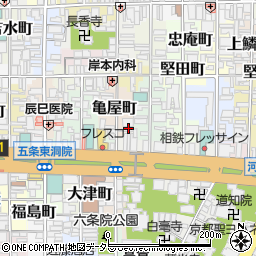 京都府京都市下京区亀屋町162周辺の地図