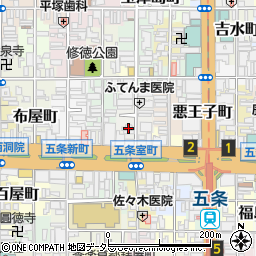 京都府京都市下京区坂東屋町280周辺の地図