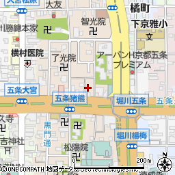 京都府京都市下京区柿本町583-27周辺の地図