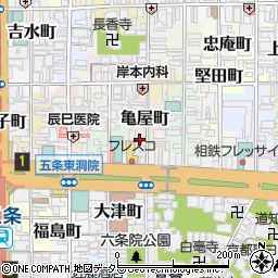 京都府京都市下京区亀屋町165周辺の地図