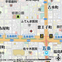 京都府京都市下京区坂東屋町276周辺の地図