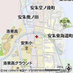 京都府京都市山科区安朱馬場ノ西町39周辺の地図