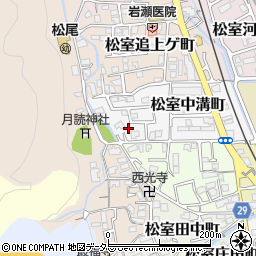 京都府京都市西京区松室中溝町38-38周辺の地図