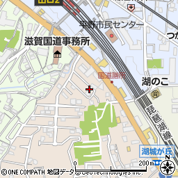 滋賀県大津市湖城が丘44-7周辺の地図