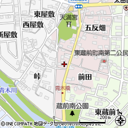 愛知県岡崎市東蔵前町火打山31周辺の地図