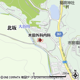木田外科内科周辺の地図