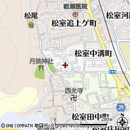 京都府京都市西京区松室中溝町38-1周辺の地図
