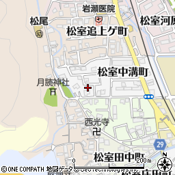 京都府京都市西京区松室中溝町38-42周辺の地図