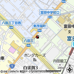 コスモ石油販売　セルフ富田浜周辺の地図