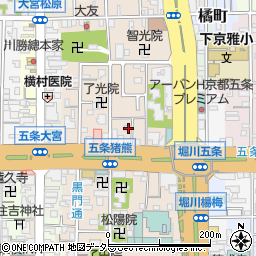 京都府京都市下京区柿本町583-7周辺の地図