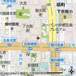 京都府京都市下京区柿本町583-25周辺の地図