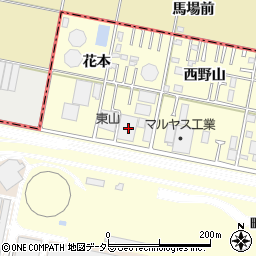 東山株式会社　岡崎デポ新棟周辺の地図
