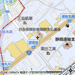 Ａｕｄｉ静岡東周辺の地図