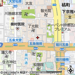 京都府京都市下京区柿本町618-10周辺の地図