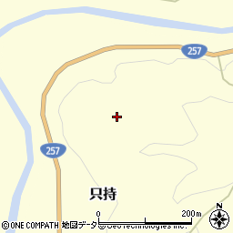 愛知県新城市只持（松峯）周辺の地図