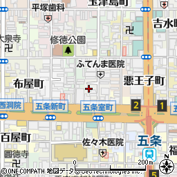 京都府京都市下京区坂東屋町277周辺の地図