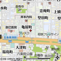京都府京都市下京区亀屋町47周辺の地図