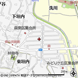 京都府亀岡市篠町森東垣内1-58周辺の地図