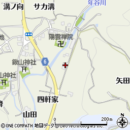 京都府亀岡市上矢田町四軒家周辺の地図