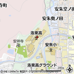 京都府立洛東高等学校周辺の地図