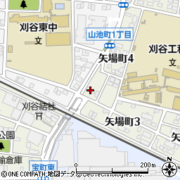 愛知県刈谷市矢場町4丁目308周辺の地図