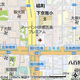 京都府京都市下京区小泉町104周辺の地図