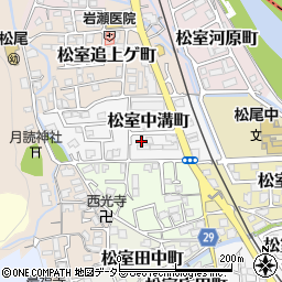 京都府京都市西京区松室中溝町30-11周辺の地図