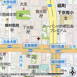 京都府京都市下京区柿本町583-23周辺の地図